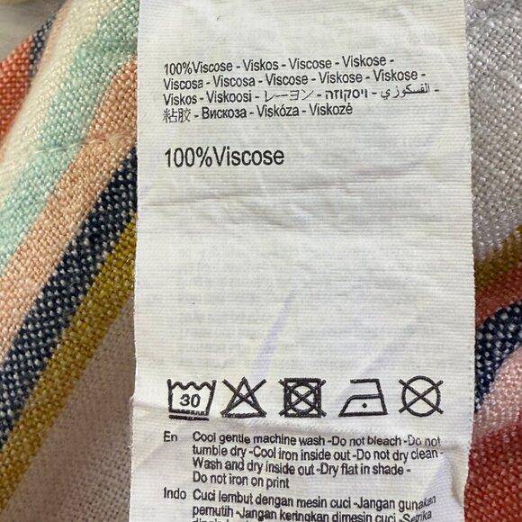 Rip Curl Classic Surf Joggers Womens Sz XS Multi Stripe Drawstring Beach Pants - Picture 11 of 12